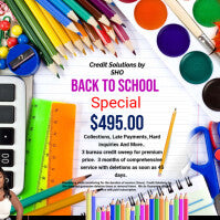 Credit Repair Back to School Special